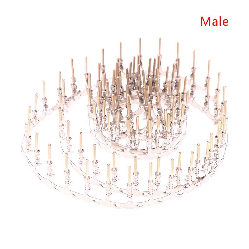 100Pcs 1.0Mm Female Socket For Db Terminal Connector Gold Plated Male/Female Pin For Nixie Clock Tubes In12 In18 Qs27-1 Sz4-1