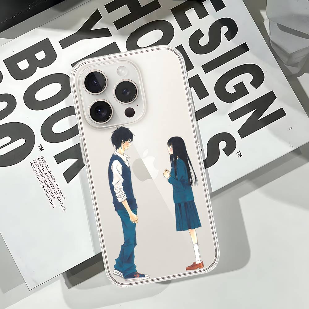 Cute K-Kimi Ni Todoke Phone Case Soft Transparent Case For IPhone 17 16 15 14 13 12 11 Pro Max Mini Plus Cover Case