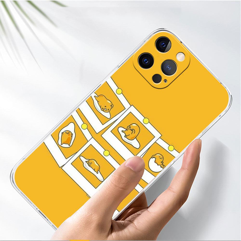 Gudetama Clear Case For Apple iPhone 14 11 13 12 Pro 7 8 Plus XR X XS Max 6 6S 14Pro Silicone Phone Cover