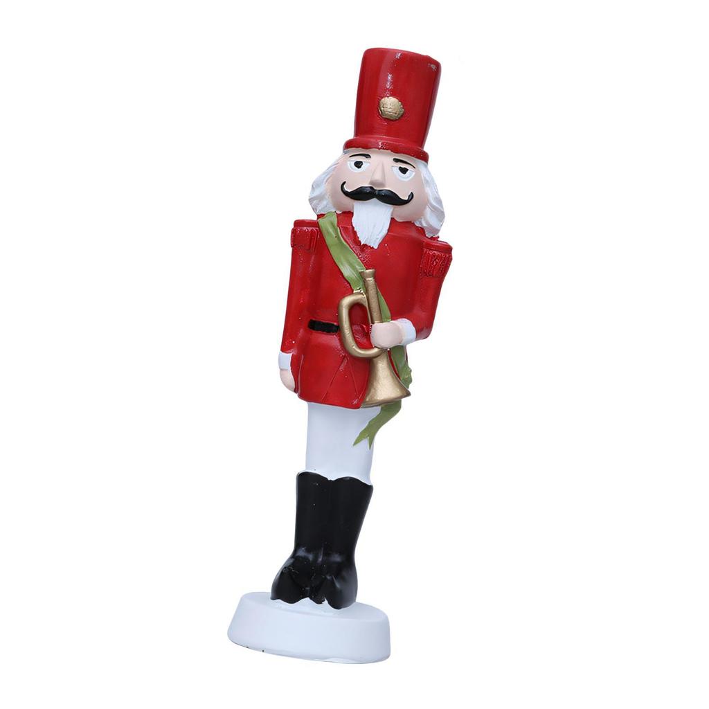 Christmas Nutcracker Figure Christmas Decoration Xmas Ornament Sculpture for Living Room