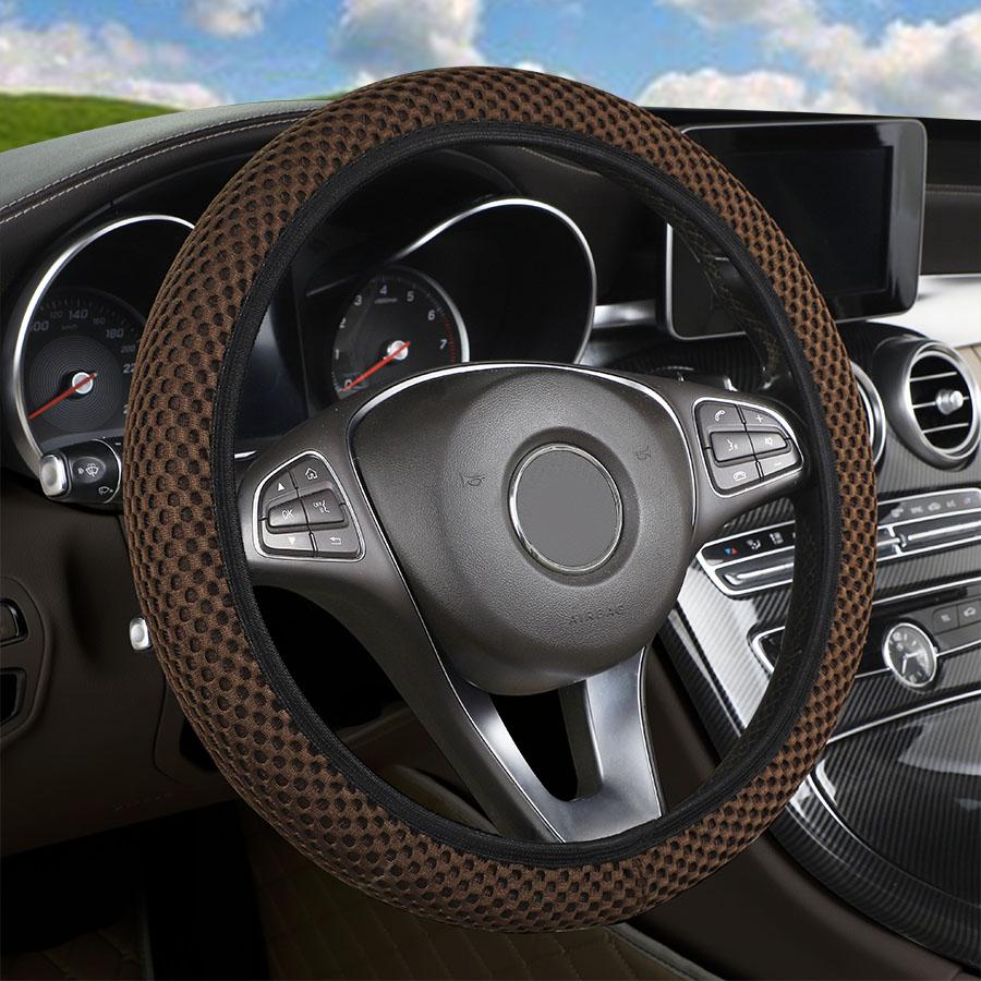 Bil Rattdeksel Sklisikkert Slitesterkt Stoff Mykt Styring Universal Hjulhylser Auto Interiør Biltilbehør