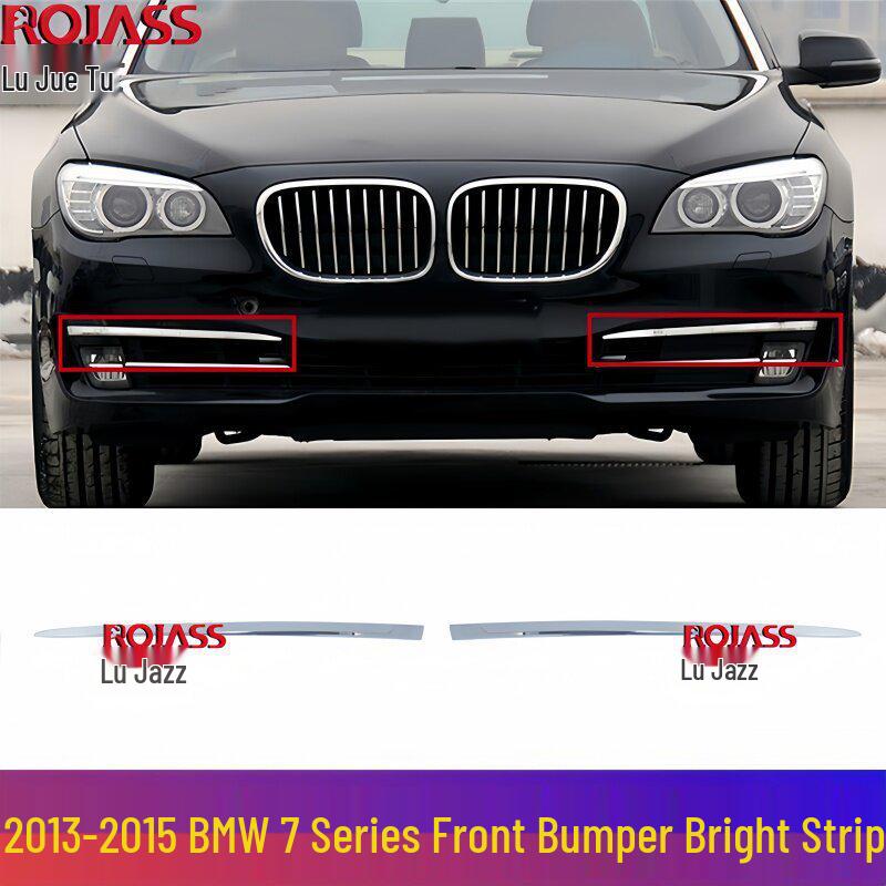 

Fits BMW 7 Series: Front Bumper, Grille, Bright Strip, Ventilation Net, Fog Light, Frame Cover Lower Bright Strip Driver s Left [Domestic]