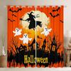 Cute Ghost Curtains Halloween Window Gothic Treatments Drapes Boys Teen Bedroom Living Room Decor Curtain Light Blocking For Sitting Made Of Polyester