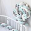 Handmade Bed Bumper Soft Plush Braided Pillow Baby Crib Bumper Crib Protector  Baby Bed