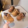 Winter Fleece Martin Boots for Kids: Thick Cotton Infant Walker Shoes for Boys & Girls
