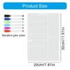 Dry Erases Board Acrylic Magnetic Meal Planner Weekly Calendar with 6 Colors Markers Menu Board for Refrigerator