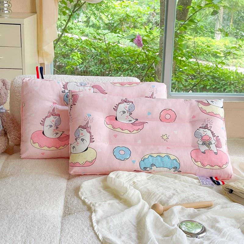 Cotton Cartoon Children's Pillow Core Soothing Beanie Pillow Removable Washable Kindergarten Children Adult Pillow