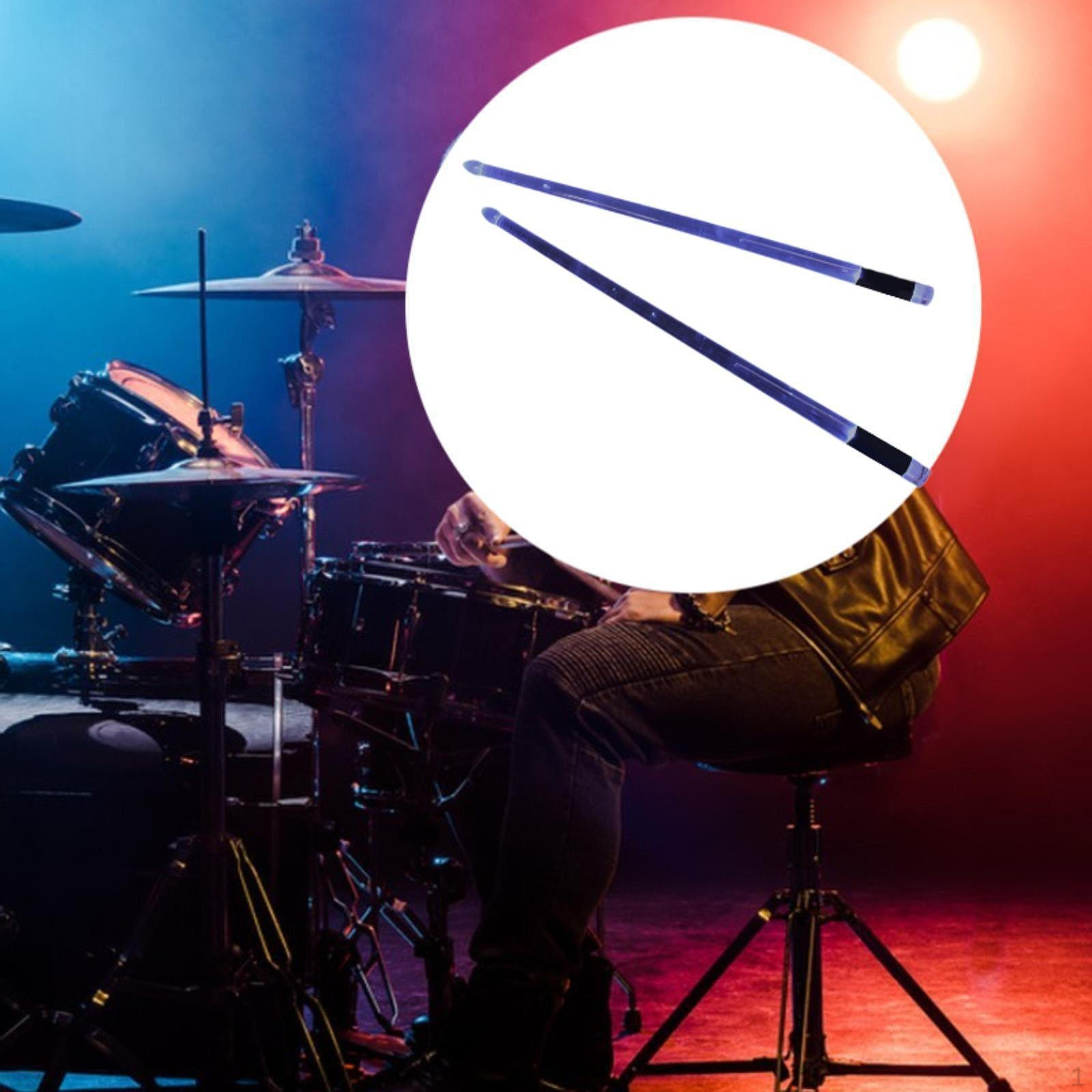 

2 комплекта подсвеченных барабанных палочек, ударный инструмент, легкая колотушка для детей и взрослых purple