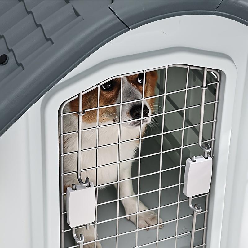 Dog House Plastic Kennel Four Seasons Universal Sun-Proof Dog Shed Large, Outdoor Rain-Proof Pet Bed with Skylight