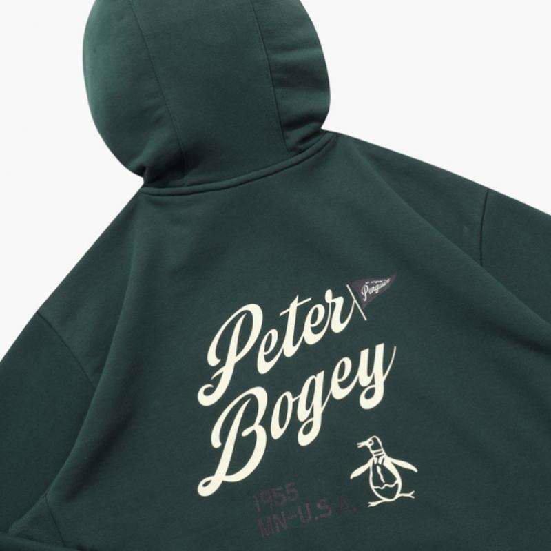 Munsingwear Unisex Hooded Zip Up Jacket Deep Green Mq323ptl92