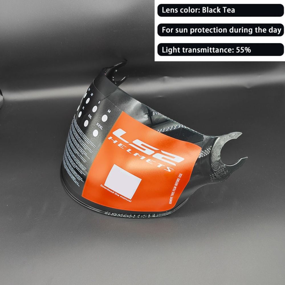 Windproof LS2 Helmet Visor Mirrored UV Plating Lens OF562 Visor Accessories