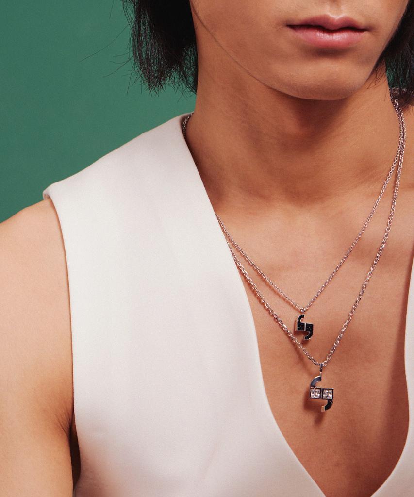 Valik [925 Silver] No.08 Signature Square Necklace [L]