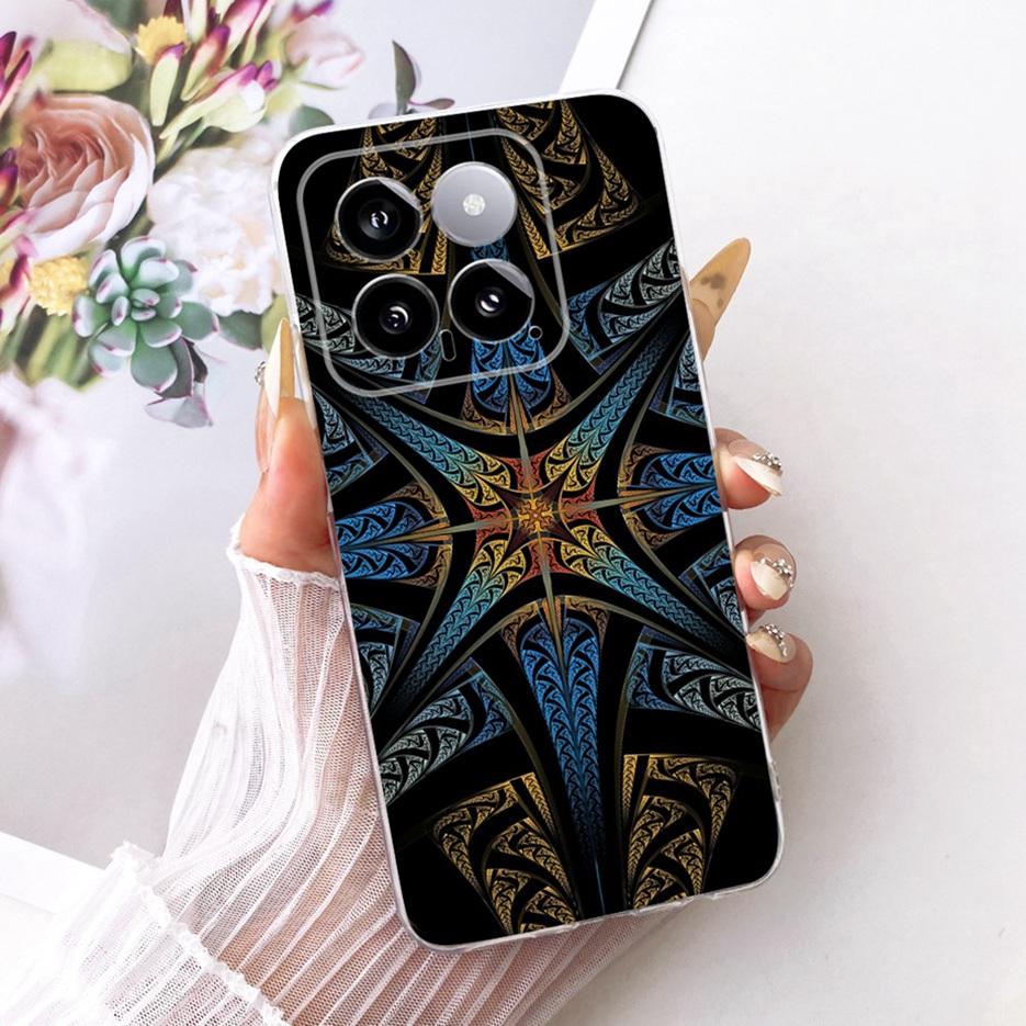 For Xiaomi Mi 14 Pro Case Cute Lion Fashion Painted Cover Soft Silicone Slim Phone Case For Xiaomi 14 Pro Mi14 Pro Fundas Bumper