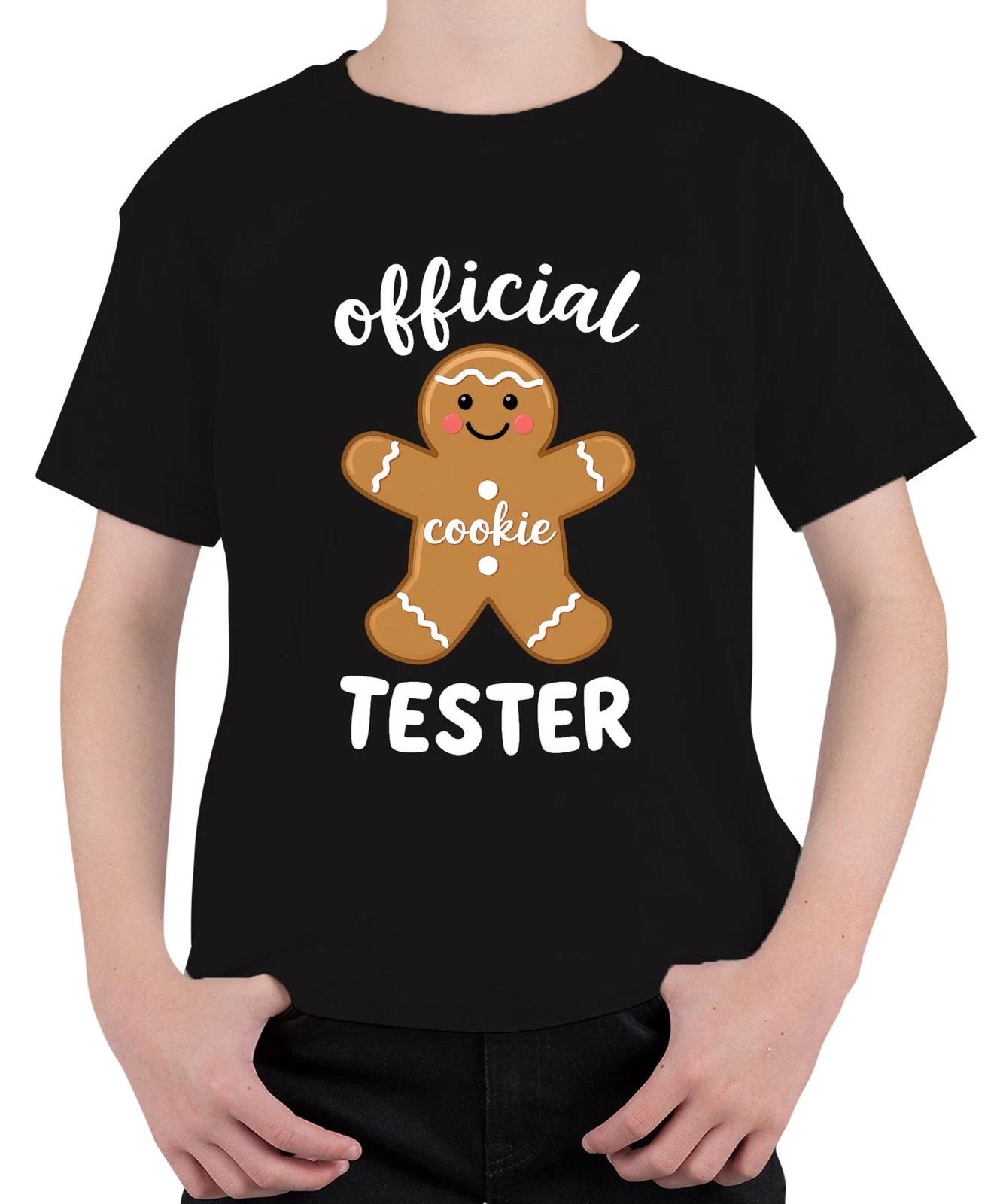 official cookie tester Lebkuchenmann Weihnachten Plätzchen Backen Unisex Kinder XXL