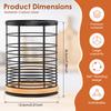 360° Rotating Utensil Holder Metal Kitchen Counter Storage Rack Spatula spoon Tableware Kitchenware Organizer Caddy