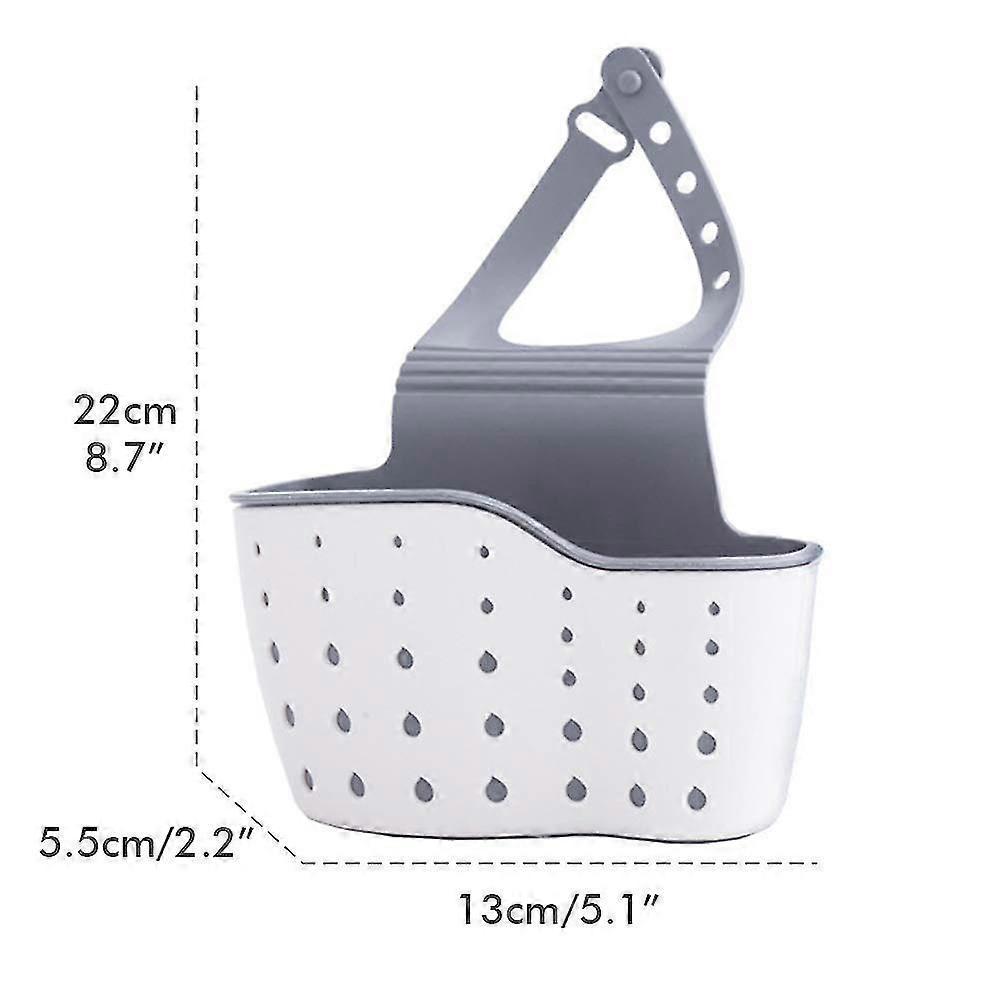 3pcs Sink Sponge Holder, Kitchen Organiser Sink Caddy Drain Basket Hanging Strainer Organizer Storage Bag