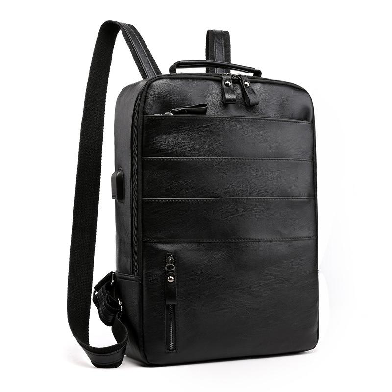 Business and Casual Computer Bag Men's Korean Style Fashion USB Charging Backpack Outdoor Sports Large Capacity Travel Backpack