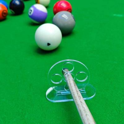 Billiard Rod Trainer Billiard StrokeExerciser Transparent Lightweight 5 Holes Pool Cue Strokes Training Device Billiards Access