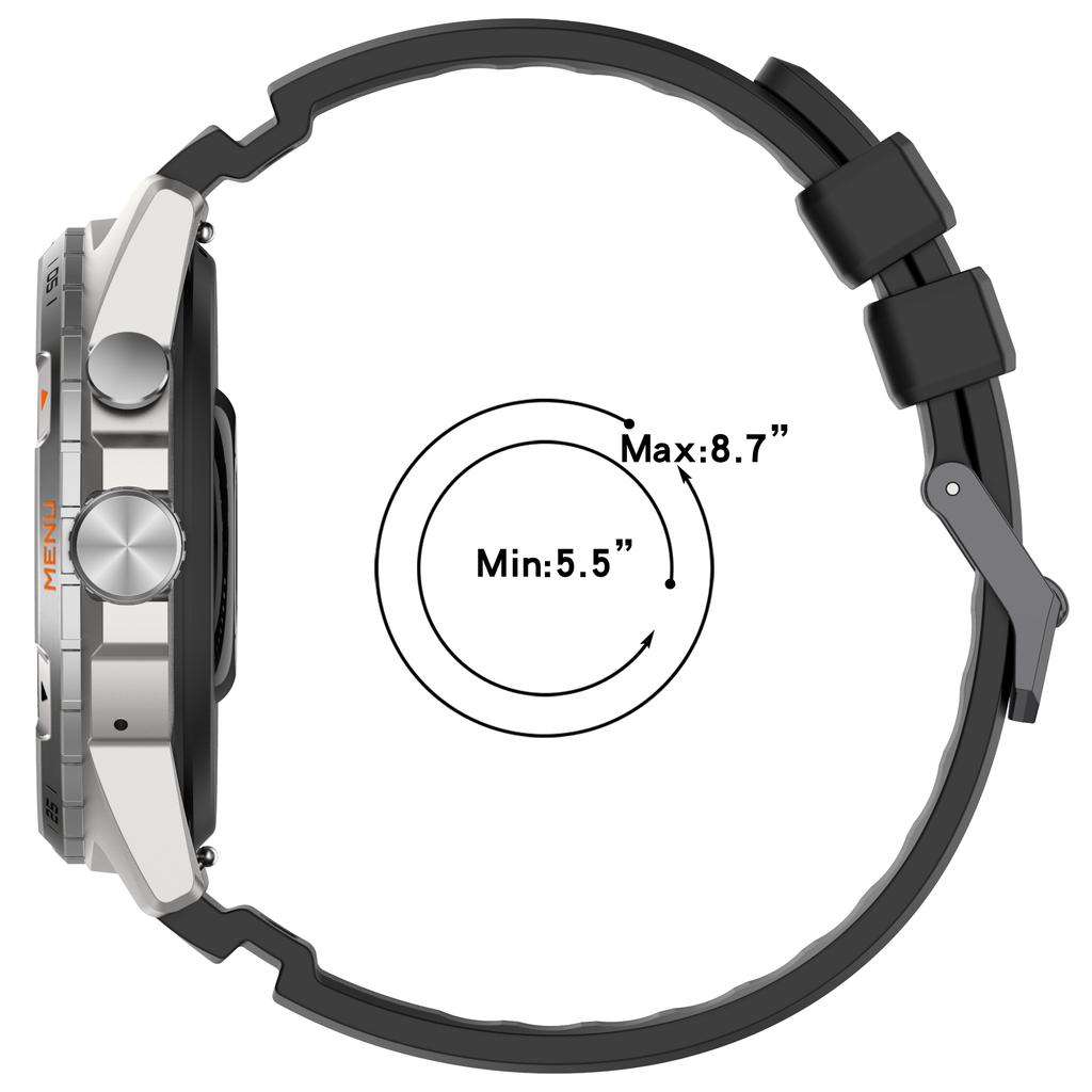 24mm Watchband For TicWatch Pro 5 Enduro Strap Sport Silicone Replacement Correa Wristband For TicWatch Atlas Bracelet Accessory