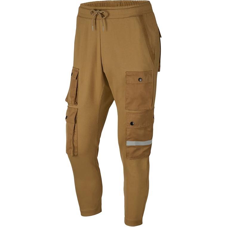 Nike Sportswear City Made Multiple Pockets Reflective Logo Knit Casual Pants Brown Men s DB3612-303 S