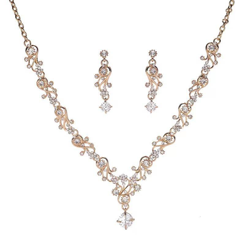 Bridal Jewelry Set: Necklace & Earrings for Wedding or Party