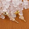 100-200pcs Rubber Earring Back Silicone Round Ear Plug Blocked Caps Earrings Back Stoppers For DIY Parts Jewelry Findings Making