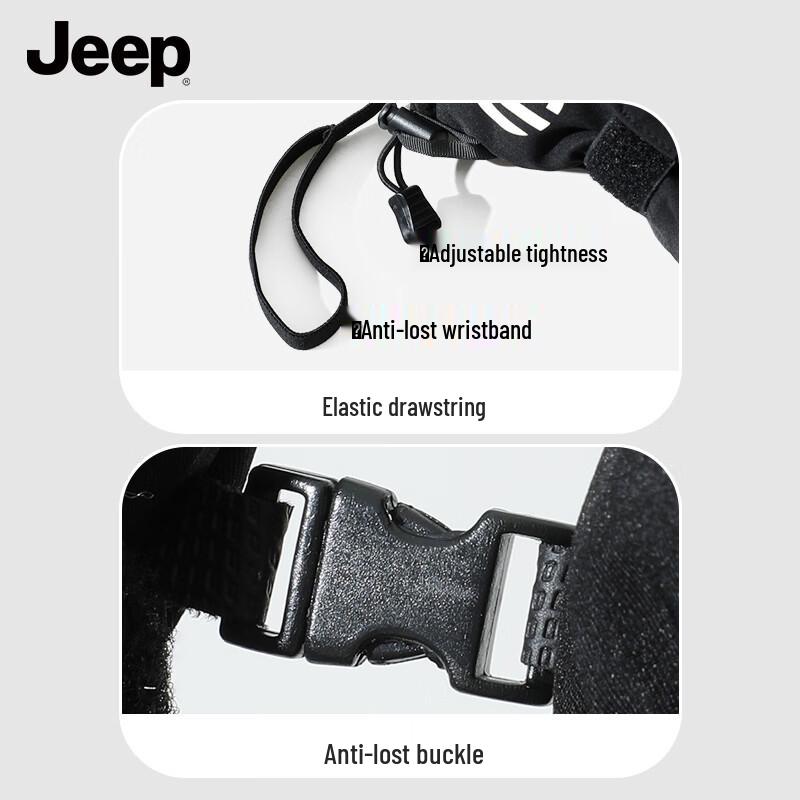 JEEP Men's Winter Thermal Waterproof Touchscreen Gloves