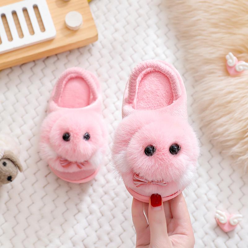 Winter Children's Cute Cartoon Rabbit Cotton Slippers