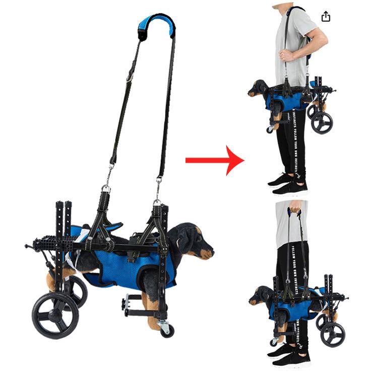 Haustier-Kinderwagen Rehabilitation Rausgehen Bewegungshilfe Hilfe Draußen Hunde Können Laufen Vierrädriges Behindertenauto Hundezubehör