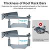 Heavy Duty Corrosion Proof Vehicle Roof Mount Brackets Suitable for Mini Models Easy Installation Tool Release Assembly