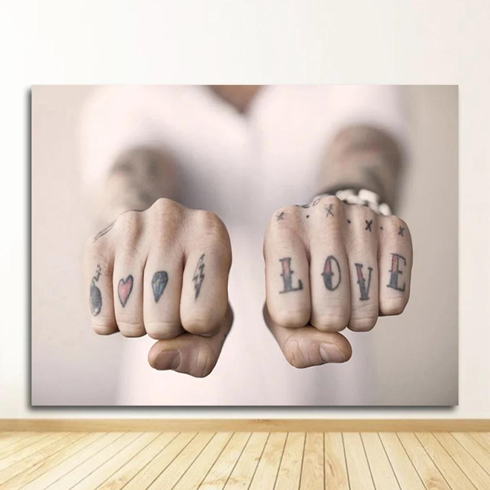 Poster Print Fashion Picture Couples Lovers Room Decor1 Black White Romantic Hand In Hand Canvas Painting Love Quotes Wall Art