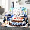 Customizable Genshin Impact1 Throw Blanket – Personalized Name, All-Season Cozy Snug Blanket, Machine Washable, Personalized Blanket