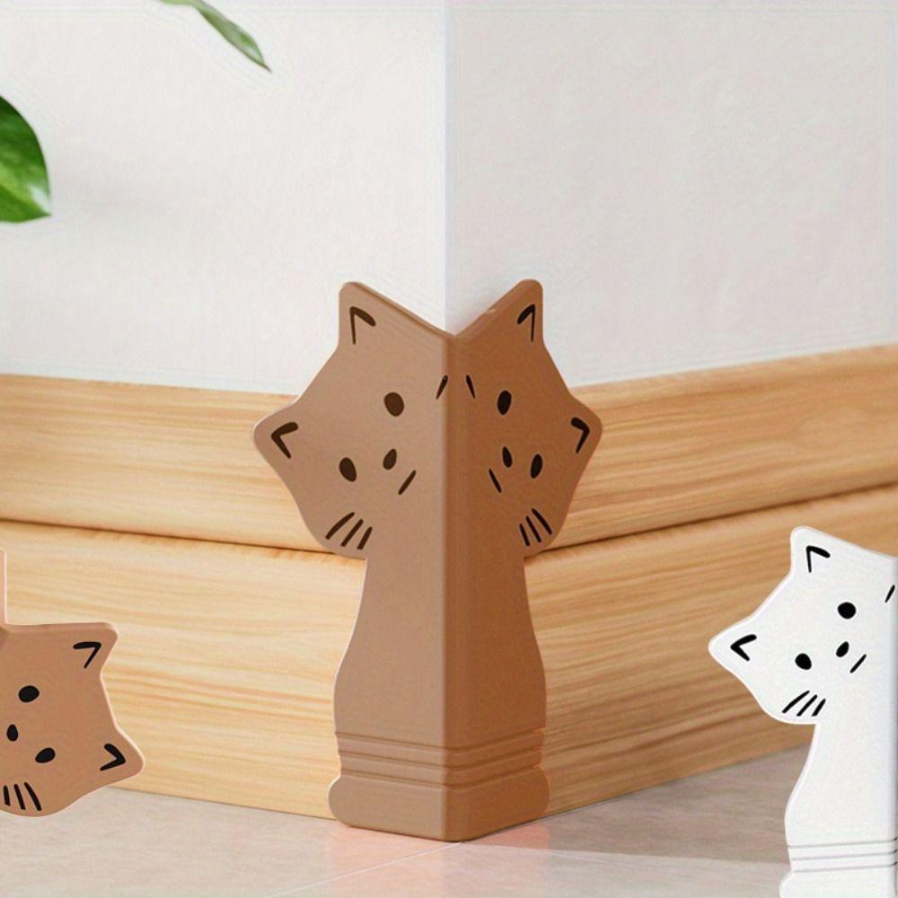 Cat Shape Silicone Collision Pad Baby Safety Wall Corner Protector  Livingroom