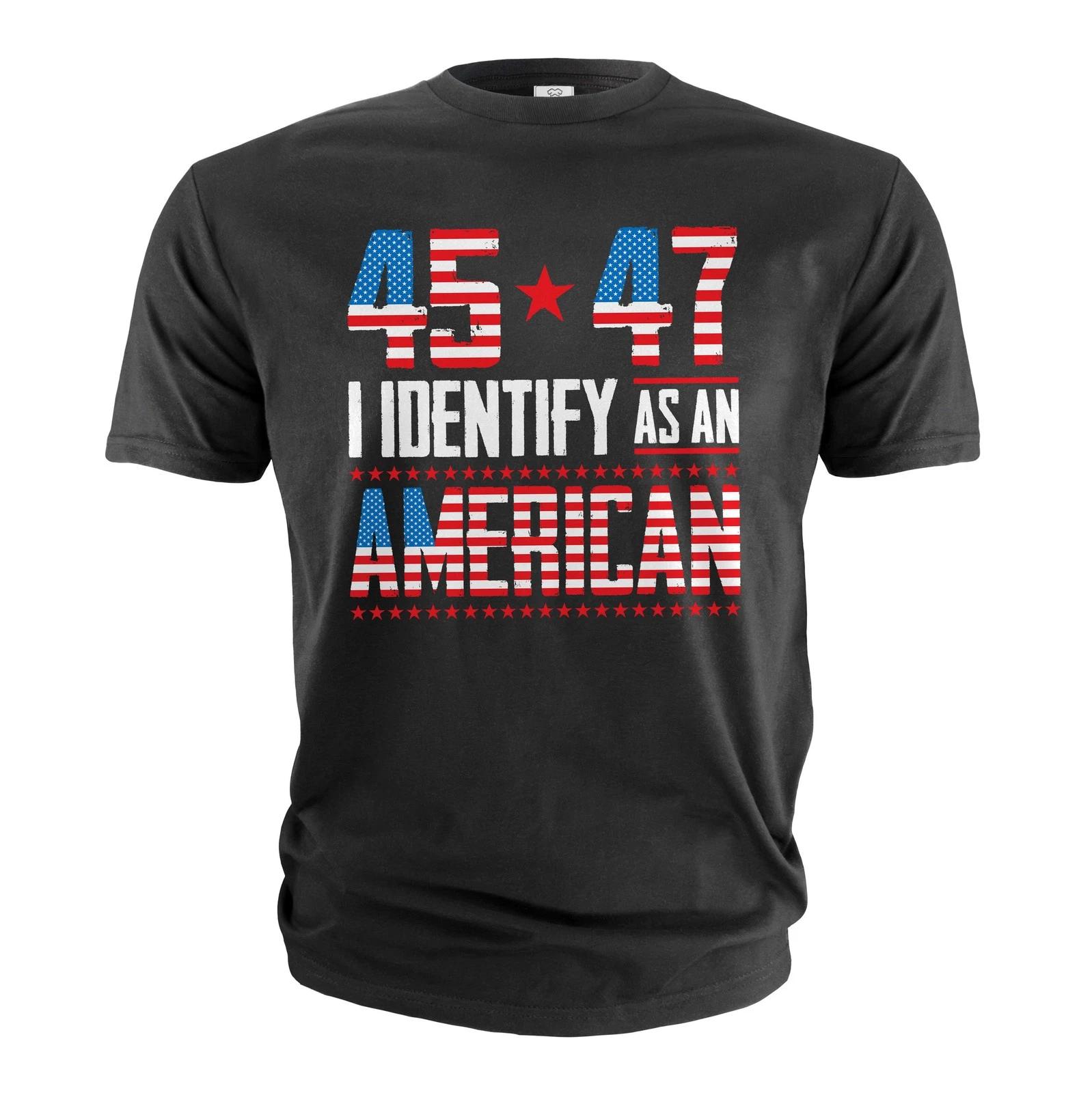 American Patriotic T-Shirt Donald Trump DJT Support Tee Shirt USA Flag Shirt S