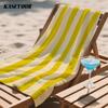 Sunshine Lemon Stripes Compact Travel Beach Towel Super Absorbent Sand Resistant, Microfiber for Swimming Camping Yoga