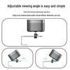 Telescopic Metal Projector Wall Mount, Stable & Adjustable Pan/Tilt, Ideal for Home Bedside.