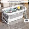Foldable Large Children's Soaking Tub: Portable Baby Bath and Swimming Tub