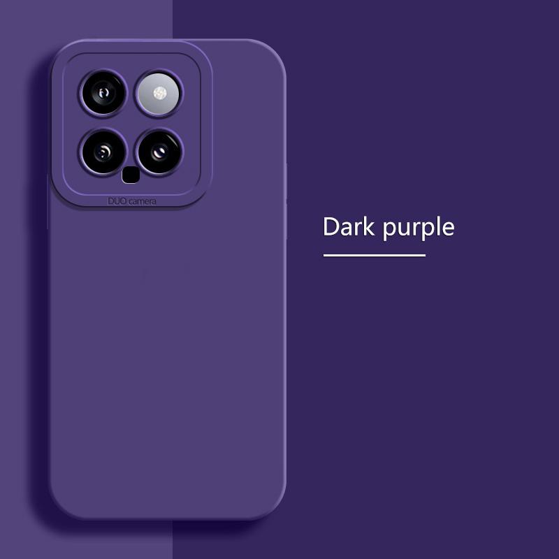 

Милый однотонный ударопрочный чехол для телефона Xiaomi Poco F6 Pro X6 Redmi Note 13 Pro Plus, тонкий мягкий чехол из ТПУ с защитой объектива Redmi Note 13 Pro+ 5G темно-фиолетового