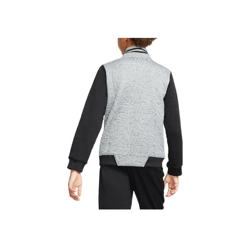 Nike Color Block Logo Print Jacket Kids jackets Gray BV3606-091