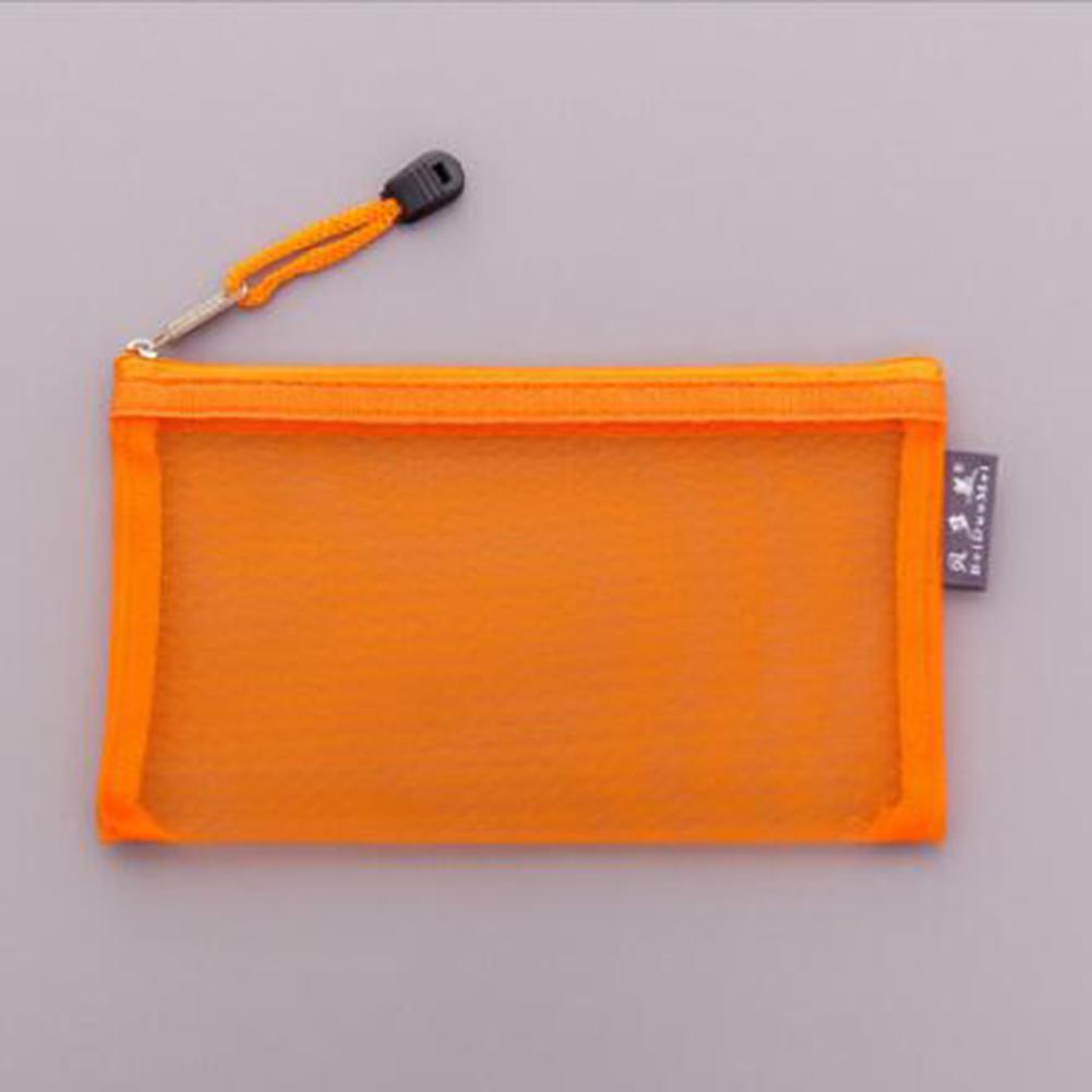 

Fashion Newest Simple Transparent Mesh Pencil Case Office Student Pencil Cases School Supplies Pen Box Colorfulwaterproof Girls