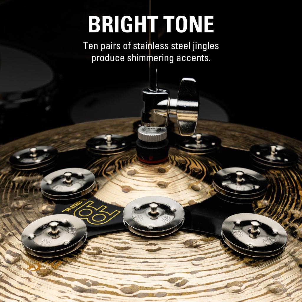 MEINL Cymbals Super Flex Hihat Tambourine Stainless Steel Jingles SFHHT []