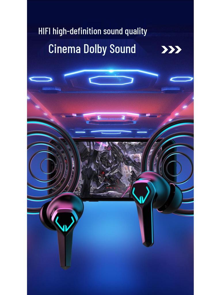 JX10 Esports Low Latency True Wireless Bluetooth Earphones 2025 - Bilateral Stereo In-Ear for Mobile Phones