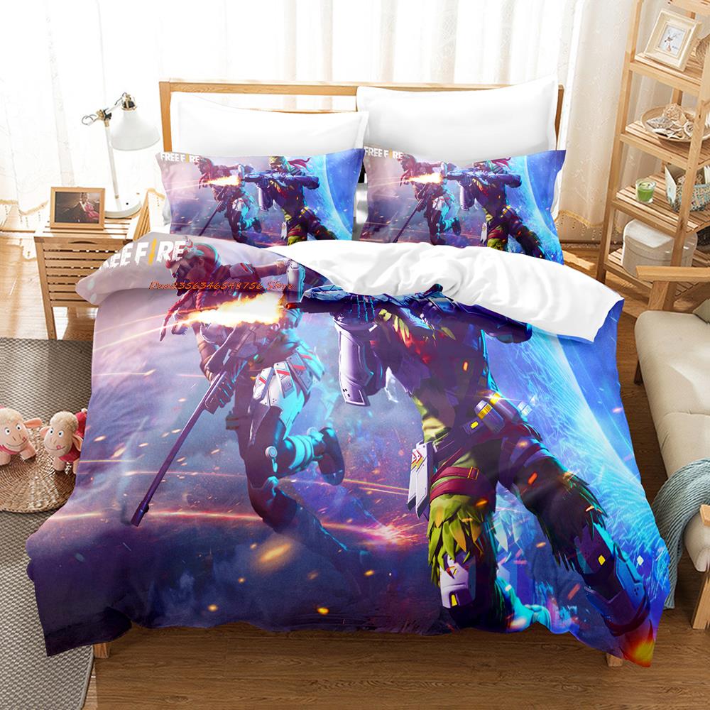 Comforter Warrior Game Garena Free Fire Bedding Set Single Twin Full Queen King Size Bed Set Aldult Kid Bedroom Duvet Sets Bed Sheet