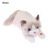 New Soft Simulation Cat Voiced Fluffy Realistic Cat Cute Cartoon With Bib Simulated Kitten Model