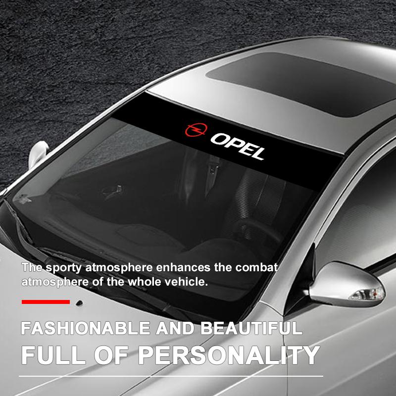 Car Front Windshield Stickers Front and Rear Decorative Emblem For Opel Insignia Astra Antara Meriva Zafira H G Corsa