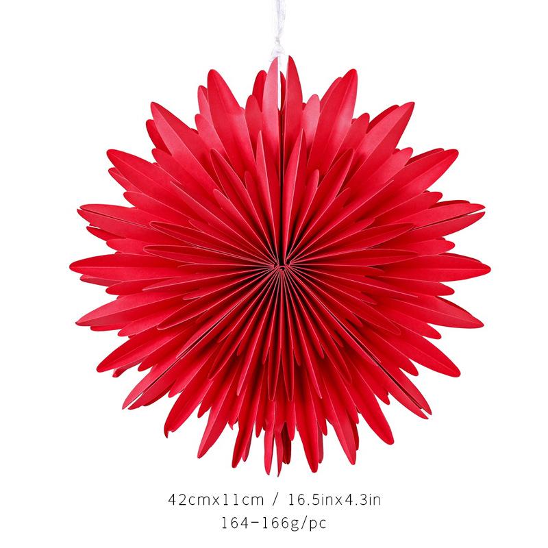 

3D Origami Snowflake Hanging Ornament for Weddings, Birthdays, and Christmas 40cm