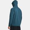 Under Armour Doppelstrick Zip Komfort Kapuzen Langarm Jacke Herren Jacke Mineralblau 1379659-414