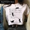 Cat Harajuku Funny Cartoon T Shirt Women Cute Anime Ullzang Tshirt Grunge Kawaii S Fashion Tshirt Korean Style Top Tee Female