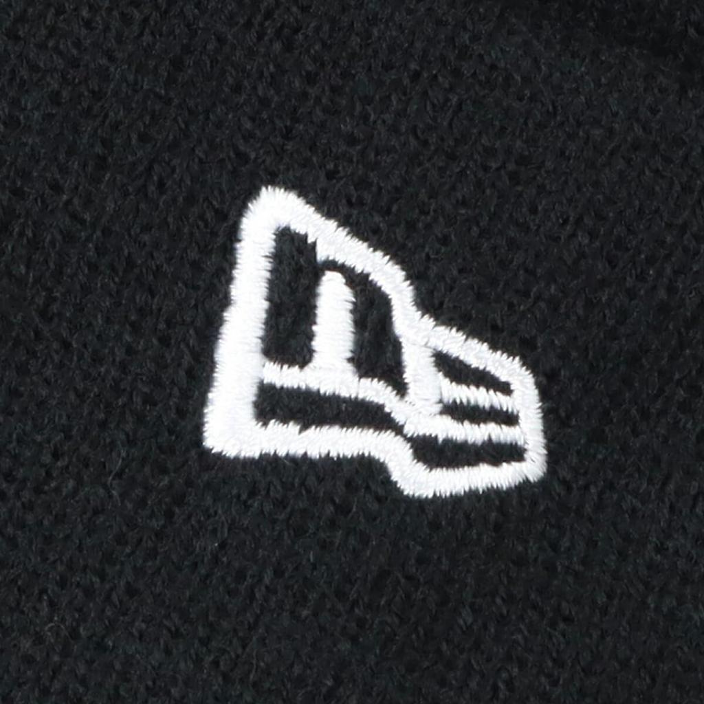 New Era Basic Cuff Knit Black White Flag