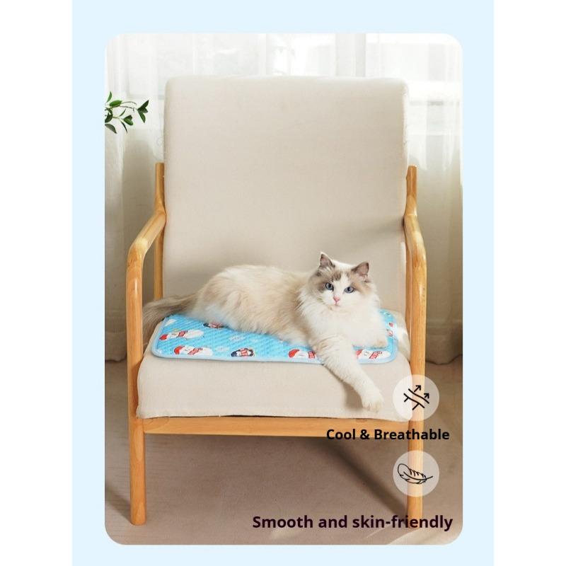 Heat Relief Cool Pet Mat Soft Ice Sleeping Pad Breathable Cushion for Dogs Cats Indoor Home Car Outdoor Daily Use